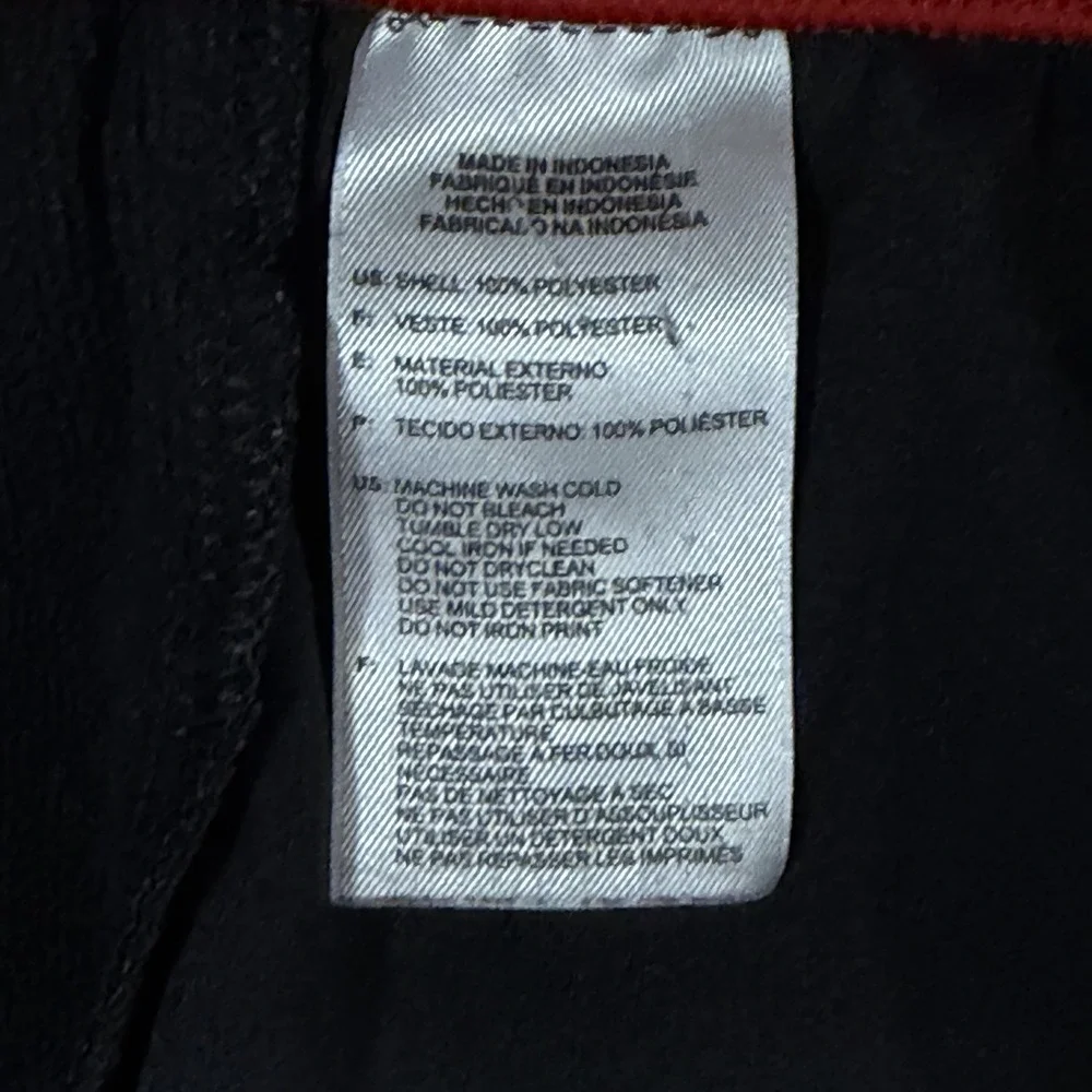 Adidas Essentials 3-Stripes Tricot Track Pants Black / Red Stripes Men's Size XL - Picture 4 of 10